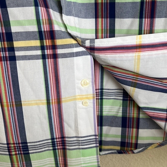 U.S. Polo Assn Shirt Size L Plaid Short Sleeve - Picture 4 of 5